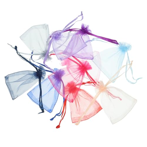 CLISPEED 100 Stück Kleine Organzasäckchen mit Kordelzug Transparente Geschenkbeutel aus Atmungsaktivem Mesh Vielseitige Aufbewahrung für Schmuck Hochzeiten Süßigkeiten Kosmetik und CLISPEED 100 Stück Kleine Organzasäckchen mit Kordelzug Transparente Geschenkbeutel aus Atmungsaktivem Mesh Vielseitige Aufbewahrung für Schmuck Hochzeiten Süßigkeiten Kosmetik und von CLISPEED