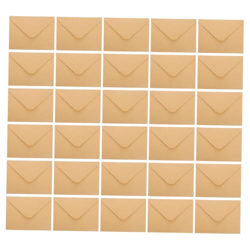 CLISPEED 100 Stück Kraftpapier Briefumschläge Braun V Klappe Selbstklebend für Einladungen Dankeskarten Hochzeit Geburtstag Party Büro Gebrauch von CLISPEED