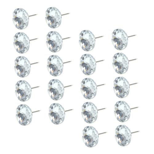 CLISPEED 100 Stück Kristall Polsternägel Silberweiß Thumb Tacks für Sofa Kopfteil Möbel Dekoration DIY Möbelknöpfe ohne Scharfe Kanten für Sichere Anwendung CLISPEED 100 Stück Kristall Polsternägel Silberweiß Thumb Tacks für Sofa Kopfteil Möbel Dekoration DIY Möbelknöpfe ohne Scharfe Kanten für Sichere Anwendung von CLISPEED