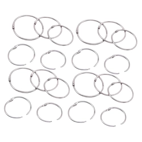 CLISPEED 100 Stück Metall Buchringe Außendurchmesser Snap Loose Leaf Ringe für DIY Karteikarten Kalenderbindung und Scrapbook Stabile Binder Ringe für Vielseitige Verwendung CLISPEED 100 Stück Metall Buchringe Außendurchmesser Snap Loose Leaf Ringe für DIY Karteikarten Kalenderbindung und Scrapbook Stabile Binder Ringe für Vielseitige Verwendung von CLISPEED
