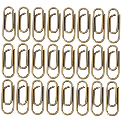 CLISPEED 100 Stück Metall Mini Büroklammern Bronzefarbene Paper Clips mit Starker Klemmkraft für Dokumente und Schulbedarf Langlebige Büroklammern aus Robustem Metall für Vielseitigen CLISPEED 100 Stück Metall Mini Büroklammern Bronzefarbene Paper Clips mit Starker Klemmkraft für Dokumente und Schulbedarf Langlebige Büroklammern aus Robustem Metall für Vielseitigen von CLISPEED