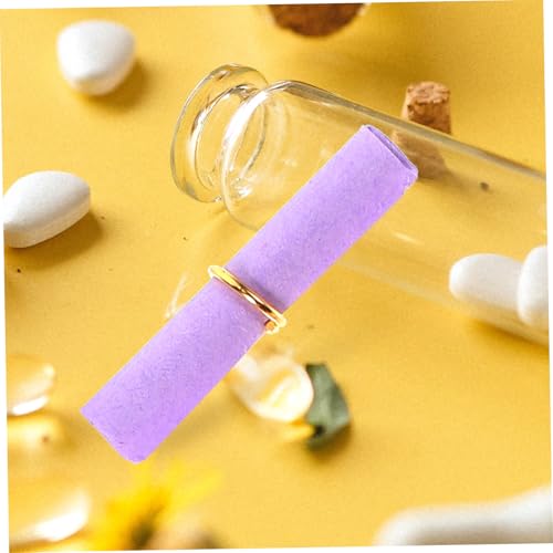 CLISPEED 100 Stück Mini Papierrollen für Wünsche Dekorative Mini schriftrollen Kreative Papierstreifen für Botschaften für DIY Basteln Geschenkdekoration und Glücksbotschaften von CLISPEED