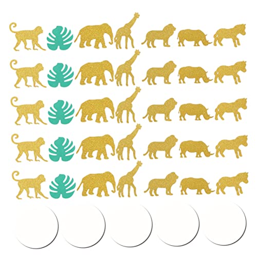 CLISPEED 100 Stück Monstera Tier Konfetti für Geburtstagsfeiern Kreative aus Papier für Hochzeiten Babypartys Junggesellenabschiede Glitzernden Farben und Sicherem Material CLISPEED 100 Stück Monstera Tier Konfetti für Geburtstagsfeiern Kreative aus Papier für Hochzeiten Babypartys Junggesellenabschiede Glitzernden Farben und Sicherem Material von CLISPEED