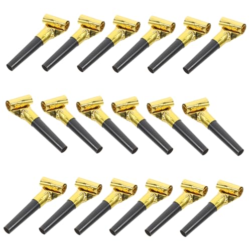 CLISPEED 100 Stück Partystimmung Weht Drache Blowouts Krachmacher Ereignisse Hersteller Kind Geburtstag Lustig Geräuschmacher Streich Dekoration Partygeschenk Jubeln Lärm Neu Golden P.s von CLISPEED
