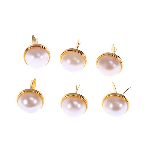 CLISPEED 100 Stück Perl Zweibeinige Nägel Herstellung Befestigungselemente Perle Runden Dekoration Diy-brad Perlmutt-verschlüsse Zubehör Scrapbooking-brads Brads Für Das Handwerk Golden CLISPEED 100 Stück Perl Zweibeinige Nägel Herstellung Befestigungselemente Perle Runden Dekoration Diy-brad Perlmutt-verschlüsse Zubehör Scrapbooking-brads Brads Für Das Handwerk Golden von CLISPEED