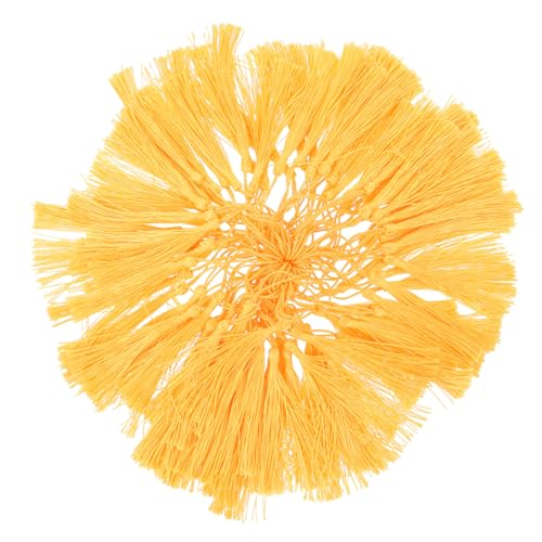 CLISPEED 100 Stück Tassels Suizi Lesezeichen Golddekoration Stoff Quasten Zubehör Wohnkultur Goldene Quaste Heimdekoration Herstellung Reize Basteln Spitze Quaste Klein Goldrand CLISPEED 100 Stück Tassels Suizi Lesezeichen Golddekoration Stoff Quasten Zubehör Wohnkultur Goldene Quaste Heimdekoration Herstellung Reize Basteln Spitze Quaste Klein Goldrand von CLISPEED