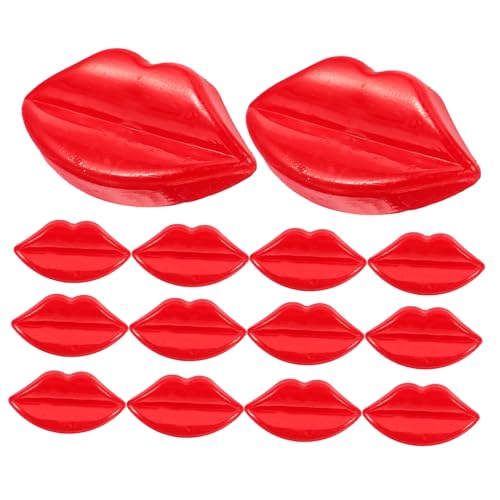 CLISPEED 100 Stück Teiliges Bunte Lippenform Knöpfe aus Kunststoff Leichte Nähknöpfe für DIY Kleidung und Bastelprojekte Vielseitige Accessoires für Bekleidung und Puppen Einfach Anzunähen von CLISPEED