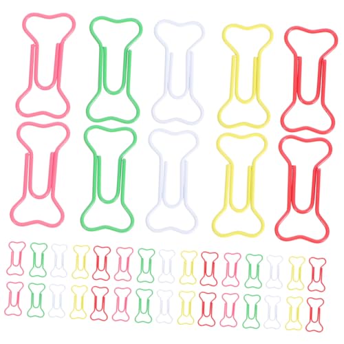 CLISPEED 100 Stück Teiliges Buntes Knochenform Metall Büroklammer Robuste Farbige Lesezeichen Clips für Büro Schule Vielseitig Einsetzbar zum Organisieren von Dokumenten und Bastelprojekten CLISPEED 100 Stück Teiliges Buntes Knochenform Metall Büroklammer Robuste Farbige Lesezeichen Clips für Büro Schule Vielseitig Einsetzbar zum Organisieren von Dokumenten und Bastelprojekten von CLISPEED