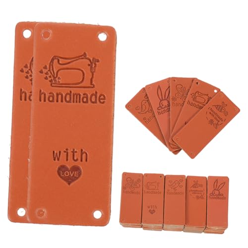 CLISPEED 100 Stück Teiliges Handmade Lederetiketten für Kleidung Buntes DIY Nähen Langlebige Garment Collar Labels Geeignet für Hüte Taschen Puppen Robuste und Farbechte Aufnäher CLISPEED 100 Stück Teiliges Handmade Lederetiketten für Kleidung Buntes DIY Nähen Langlebige Garment Collar Labels Geeignet für Hüte Taschen Puppen Robuste und Farbechte Aufnäher von CLISPEED
