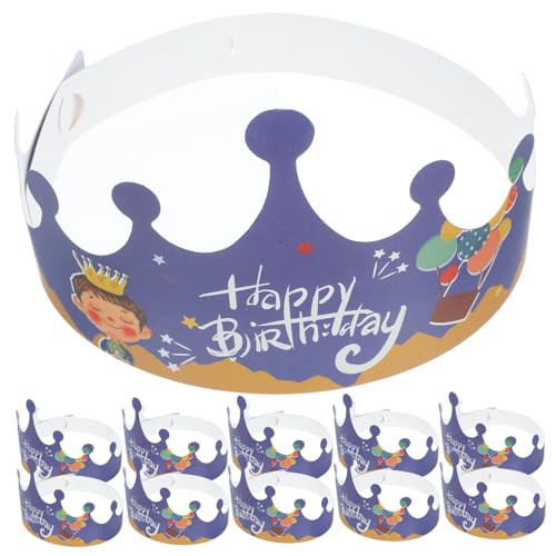 CLISPEED 100 Stück Teiliges Kindergeburtstagskronen aus Papier Bunte Partyhüte für Jungen und Mädchen Einstellbare Geburtstagsdekoration für Kinderfeiern und Geburtstagsstimmung CLISPEED 100 Stück Teiliges Kindergeburtstagskronen aus Papier Bunte Partyhüte für Jungen und Mädchen Einstellbare Geburtstagsdekoration für Kinderfeiern und Geburtstagsstimmung von CLISPEED