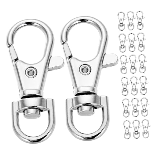 CLISPEED 100 Stück Teiliges Metall Lobster Verschlüsse Drehbare Karabinerhaken Robustes Zinklegierungsmaterial Vielseitig für Schlüsselanhänger Schmuck DIY Taschenmarken Zubehör CLISPEED 100 Stück Teiliges Metall Lobster Verschlüsse Drehbare Karabinerhaken Robustes Zinklegierungsmaterial Vielseitig für Schlüsselanhänger Schmuck DIY Taschenmarken Zubehör von CLISPEED