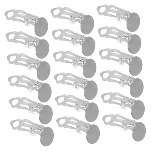 CLISPEED 100 Stück Teiliges Ohrclips Rundes Design Ohrschmuck DIY Basen für Damen ohne Ohrlöcher Schmerzfrei Leicht Tragbar Zubehör für Individuelle Schmuckherstellung CLISPEED 100 Stück Teiliges Ohrclips Rundes Design Ohrschmuck DIY Basen für Damen ohne Ohrlöcher Schmerzfrei Leicht Tragbar Zubehör für Individuelle Schmuckherstellung von CLISPEED