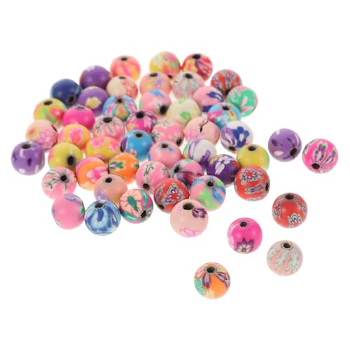 CLISPEED 100 Stück Teiliges Polymer Clay Bastelperlen Runde DIY Schmuckperlen für Armbänder Halsketten Anhänger Glatte Oberfläche zum Auffädeln Bunte Farben Vielseitig für Zufällige Farbe CLISPEED 100 Stück Teiliges Polymer Clay Bastelperlen Runde DIY Schmuckperlen für Armbänder Halsketten Anhänger Glatte Oberfläche zum Auffädeln Bunte Farben Vielseitig für Zufällige Farbe von CLISPEED