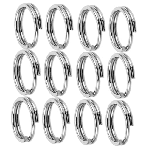 CLISPEED 100 Stück Teiliges Schlüsselringe Doppelschlaufen Split Ringe für DIY Schmuckherstellung und Schlüsselanhänger Rostfrei Robust Vielseitig Einsetzbar für Autoschlüssel und CLISPEED 100 Stück Teiliges Schlüsselringe Doppelschlaufen Split Ringe für DIY Schmuckherstellung und Schlüsselanhänger Rostfrei Robust Vielseitig Einsetzbar für Autoschlüssel und von CLISPEED