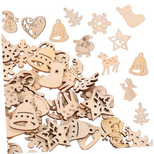 CLISPEED 100 Stück Teiliges Unbemalte Holzscheiben Weihnachtsdeko Basteln Holzplättchen Mix mit Schneemann Rentier Herz Glocke für DIY Anhänger und Kreative Weihnachtsbaum Dekoration CLISPEED 100 Stück Teiliges Unbemalte Holzscheiben Weihnachtsdeko Basteln Holzplättchen Mix mit Schneemann Rentier Herz Glocke für DIY Anhänger und Kreative Weihnachtsbaum Dekoration von CLISPEED