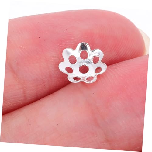 CLISPEED 1000 Stück Blumen Perlenkappen Eisernes Spacer Zubehör für Diy Schmuckherstellung Armbänder Halsketten Bastelprojekte Silberfarben CLISPEED 1000 Stück Blumen Perlenkappen Eisernes Spacer Zubehör für Diy Schmuckherstellung Armbänder Halsketten Bastelprojekte Silberfarben von CLISPEED