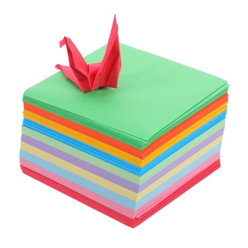CLISPEED 1000 Stück Origami Papier Buntes Doppelseitiges Faltpapier für Diy Projekte Bastelaktivitäten Schulprojekte und Kreative Dekorationen von CLISPEED