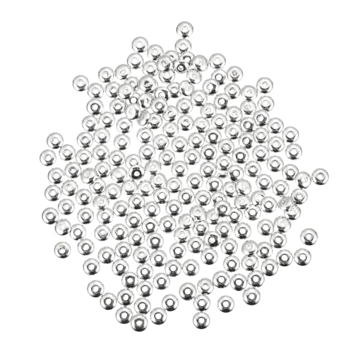 CLISPEED 1000 Stück Spacer Beads Rund Rhodiniert DIY Schmuckperlen für Armbänder Halsketten Basteln Lose Abstandshalter Perlen für DIY Schmuckherstellung und Accessoires CLISPEED 1000 Stück Spacer Beads Rund Rhodiniert DIY Schmuckperlen für Armbänder Halsketten Basteln Lose Abstandshalter Perlen für DIY Schmuckherstellung und Accessoires von CLISPEED