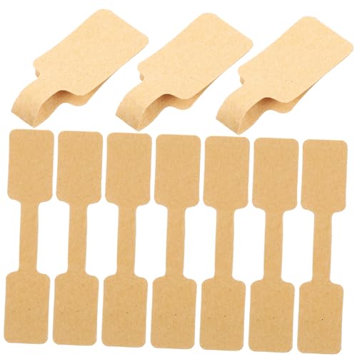 CLISPEED 100Stücke Selbstklebende Schmuck Preisschilder aus Kraftpapier für Ringe Armbänder und Bastelarbeiten Praktische Etikettenaufkleber ohne Kleber CLISPEED 100Stücke Selbstklebende Schmuck Preisschilder aus Kraftpapier für Ringe Armbänder und Bastelarbeiten Praktische Etikettenaufkleber ohne Kleber von CLISPEED