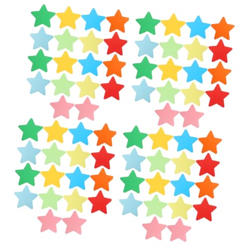 CLISPEED 108 Stück Teiliges Buntes Papier sternen Farbenfrohe Papierausschnitte für DIY Bastelprojekte Wand Klassenzimmerdekoration für Party Schule und Kreative Gestaltung von CLISPEED