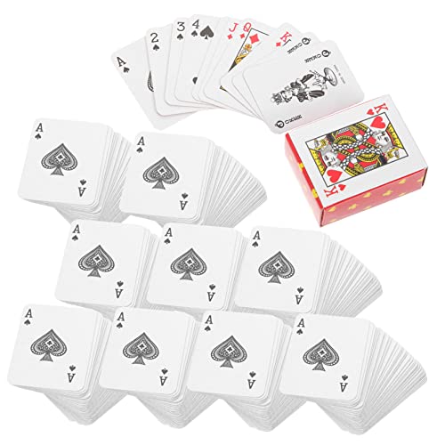 CLISPEED 10Sätze Mini Pokerkarten Teiliges Kompaktes Kartenspiel für Partyspiel oder für Themenfeiern Platzsparend und Langlebig CLISPEED 10Sätze Mini Pokerkarten Teiliges Kompaktes Kartenspiel für Partyspiel oder für Themenfeiern Platzsparend und Langlebig von CLISPEED
