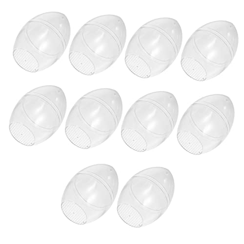 CLISPEED 10Stücke Eiförmige Transparente Plastikbälle Füllbare Ornamente für DIY Bastelprojekte Ostern Weihnachten und Hochzeiten Kunststoffkugeln CLISPEED 10Stücke Eiförmige Transparente Plastikbälle Füllbare Ornamente für DIY Bastelprojekte Ostern Weihnachten und Hochzeiten Kunststoffkugeln von CLISPEED
