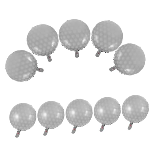 CLISPEED 10Stücke Golfball Folienballons Luftballons für Geburtstagsdekoration und Partyszene Langlebig für Golf Mottopartys von CLISPEED