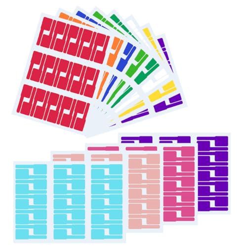 CLISPEED 12 Blatt Kabel Labels Selbstklebend für Kabelmanagement Farbcodierte Etiketten zur Identifikation von Kabeln und Drähten für Zuhause Büro und Auto CLISPEED 12 Blatt Kabel Labels Selbstklebend für Kabelmanagement Farbcodierte Etiketten zur Identifikation von Kabeln und Drähten für Zuhause Büro und Auto von CLISPEED
