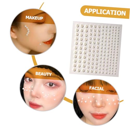 CLISPEED 12 Blatt Selbstklebende Perlen aufkleber für Gesicht Make up und Nagelkunst Flache Rückseite Körperjuwelen für Festival Cosplay Party Hautfreundliche Dekoration für Frauen CLISPEED 12 Blatt Selbstklebende Perlen aufkleber für Gesicht Make up und Nagelkunst Flache Rückseite Körperjuwelen für Festival Cosplay Party Hautfreundliche Dekoration für Frauen von CLISPEED