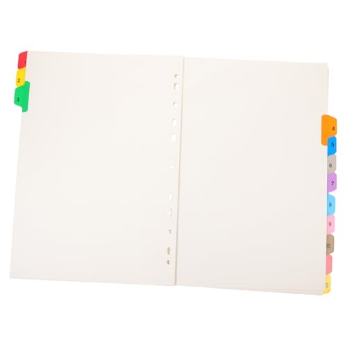 CLISPEED 12 Blatt Teiliges Ringbuch Trennblätter Bunte Farbige Registerkarten Stabile Papiermaterialien Beschreibbar für Büro Schule und Organisation Kompatibel mit Ordnern CLISPEED 12 Blatt Teiliges Ringbuch Trennblätter Bunte Farbige Registerkarten Stabile Papiermaterialien Beschreibbar für Büro Schule und Organisation Kompatibel mit Ordnern von CLISPEED