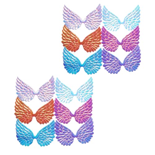 CLISPEED 12 Stück DIY Iridescent Wings Patches Bunte Engel Flügel Applikationen für Haarspangen Material für Kreative Bastelprojekte und Dekorationen CLISPEED 12 Stück DIY Iridescent Wings Patches Bunte Engel Flügel Applikationen für Haarspangen Material für Kreative Bastelprojekte und Dekorationen von CLISPEED
