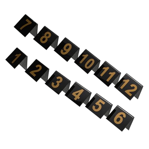 CLISPEED 12 Stück Förmige Nummernmarker für Detektivspiele und Halloween Events Robuste Nummernmarkierungen für Kriminalszenen und Rollenspiele von CLISPEED