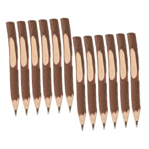 CLISPEED 12 Stück Handgemachte Holz Kugelschreiber Rustikale Schreibgeräte mit Schwarzer für Journaling Bürobedarf und Besondere Anlässe Langlebig und Robust CLISPEED 12 Stück Handgemachte Holz Kugelschreiber Rustikale Schreibgeräte mit Schwarzer für Journaling Bürobedarf und Besondere Anlässe Langlebig und Robust von CLISPEED