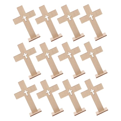 CLISPEED 12 Stück Holzkreuze für Bastelprojekte Rustikale Tischdekoration für Taufen Religiöse Anlässe und Christliche Feiern Einzigartige Holzdekoration mit Symbolischer Bedeutung CLISPEED 12 Stück Holzkreuze für Bastelprojekte Rustikale Tischdekoration für Taufen Religiöse Anlässe und Christliche Feiern Einzigartige Holzdekoration mit Symbolischer Bedeutung von CLISPEED