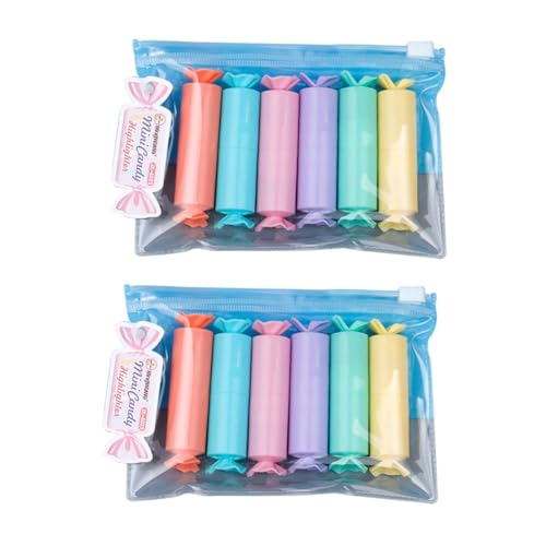 CLISPEED 12 Stück Teiliges Candy Form Textmarker Schnelle Trocknung Leuchtende Farben DIY Graffiti Highlighter Smoothe ohne Auslaufen Tragbare Marker für Schule Büro und Scrapbooking CLISPEED 12 Stück Teiliges Candy Form Textmarker Schnelle Trocknung Leuchtende Farben DIY Graffiti Highlighter Smoothe ohne Auslaufen Tragbare Marker für Schule Büro und Scrapbooking von CLISPEED
