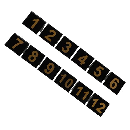 CLISPEED 12 Stück Teiliges Förmige Nummernmarker für Detektiv und Halloween Partys für Kriminalszenen und Rollenspiele Robuste Acrylmaterialien für Langanhaltende Nutzung von CLISPEED