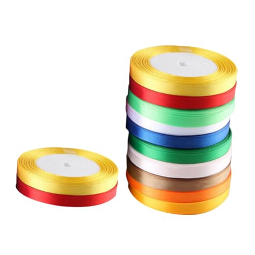 CLISPEED 12 Stück Teiliges Geschenkband aus Seidigem Polyester satinband Bunte Schleifenbänder für Hochzeitsfeiern DIY Geschenkverpackung Partydekoration und Bastelprojekte Zufällige Farbe CLISPEED 12 Stück Teiliges Geschenkband aus Seidigem Polyester satinband Bunte Schleifenbänder für Hochzeitsfeiern DIY Geschenkverpackung Partydekoration und Bastelprojekte Zufällige Farbe von CLISPEED