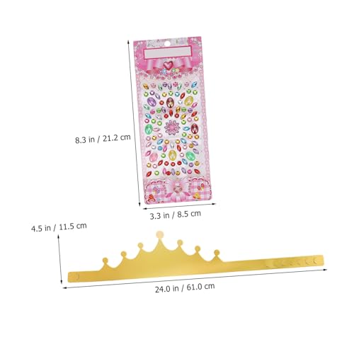 CLISPEED 12 Stück Teiliges Goldene Kronenhüte mit Gemischten Diamantaufklebern Geburtstags Partyhüte für Erwachsene DIY Dekoration für Festliche Feiern und Geburtstage CLISPEED 12 Stück Teiliges Goldene Kronenhüte mit Gemischten Diamantaufklebern Geburtstags Partyhüte für Erwachsene DIY Dekoration für Festliche Feiern und Geburtstage von CLISPEED