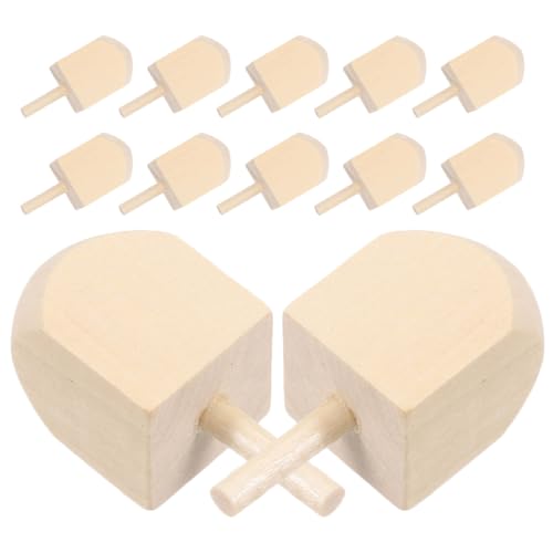 CLISPEED 12 Stück Teiliges Hanukkah Holz Dreidel zum Bemalen Unbehandelte Dreidel für Traditionelles Diy Spinnspielzeug Edukative Hanukkah Bastelsets für Familienfeiern CLISPEED 12 Stück Teiliges Hanukkah Holz Dreidel zum Bemalen Unbehandelte Dreidel für Traditionelles Diy Spinnspielzeug Edukative Hanukkah Bastelsets für Familienfeiern von CLISPEED