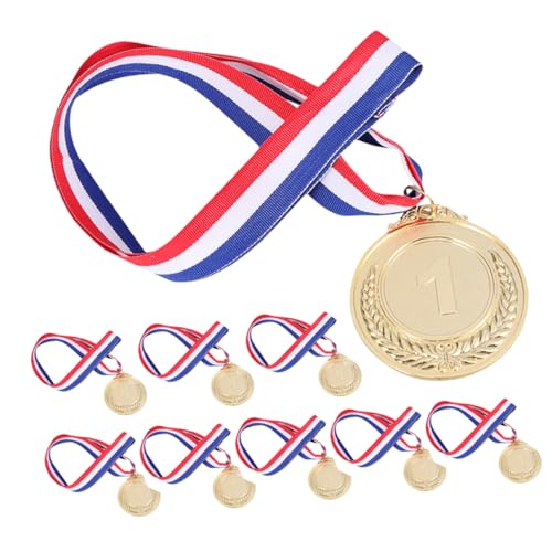 CLISPEED 12 Stück Teiliges Kleine Goldmedaillen Band Langlebige Auszeichnung für Sportwettbewerbe Schulsporttage und Feierlichkeiten Dekorative Preisverleihung CLISPEED 12 Stück Teiliges Kleine Goldmedaillen Band Langlebige Auszeichnung für Sportwettbewerbe Schulsporttage und Feierlichkeiten Dekorative Preisverleihung von CLISPEED