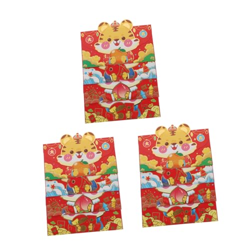 CLISPEED 12 Stück Teiliges Kreative Chinesische Neujahr Rotumschläge mit Traditionellem Muster Stabile Karten aus Feinem Material Dekorative Geldgeschenkumschläge für Festtage und CLISPEED 12 Stück Teiliges Kreative Chinesische Neujahr Rotumschläge mit Traditionellem Muster Stabile Karten aus Feinem Material Dekorative Geldgeschenkumschläge für Festtage und von CLISPEED
