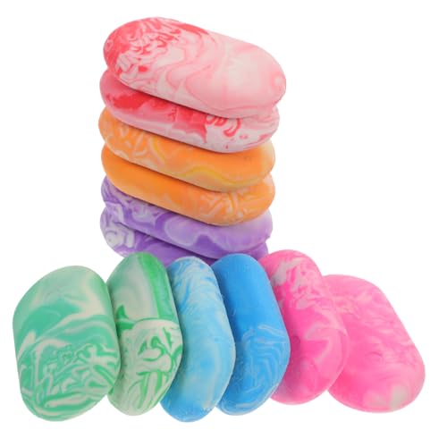 CLISPEED 12 Stück Teiliges Marble Radiergummi Multifunktionale Marmorierte Radiergummis Oval Geformt Bunte Schreibkorrektur für Schule Büro und Party giveaways CLISPEED 12 Stück Teiliges Marble Radiergummi Multifunktionale Marmorierte Radiergummis Oval Geformt Bunte Schreibkorrektur für Schule Büro und Party giveaways von CLISPEED