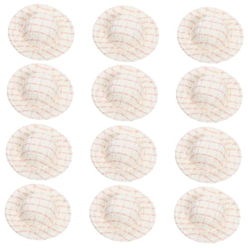 CLISPEED 12 Stück Teiliges Mini Strohhut Bunte Puppenhüte für DIY Bastelarbeiten Handgewebte Mini Hüte Dekorative Accessoires für Puppen Haus und Party Vielseitig und Kompakt von CLISPEED