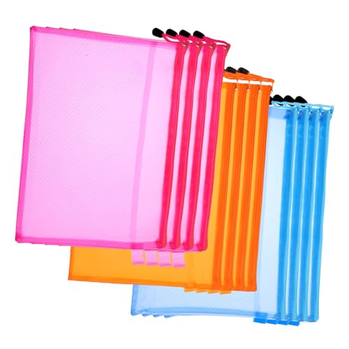CLISPEED 12 Stück Teiliges PVC Dokumententaschen Transparente Doppellagige Reißverschluss Aufbewahrungstaschen für Dokumente Büro Schule Reise Farblich Sortiert Blau Orange CLISPEED 12 Stück Teiliges PVC Dokumententaschen Transparente Doppellagige Reißverschluss Aufbewahrungstaschen für Dokumente Büro Schule Reise Farblich Sortiert Blau Orange von CLISPEED