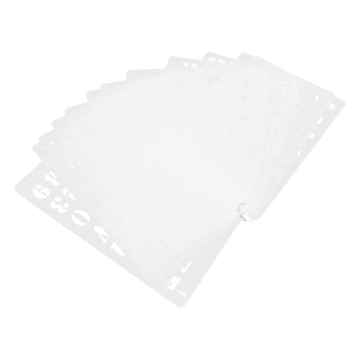 CLISPEED 12 Stück Teiliges Schablonen mit Buchstaben und Zahlen Wiederverwendbare Malvorlagen aus Robustem Material Vielseitig für Stoffmalerei Holzgravur und Wanddekoration Einfache CLISPEED 12 Stück Teiliges Schablonen mit Buchstaben und Zahlen Wiederverwendbare Malvorlagen aus Robustem Material Vielseitig für Stoffmalerei Holzgravur und Wanddekoration Einfache von CLISPEED