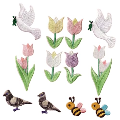 CLISPEED 12 Stück Teiliges Set Cartoon Tier Stickerei Bügelpatches für Kleidung Verschönern Sie Jeans Rucksäcke und Mehr mit Niedlichen Vogel Motiven Selbstklebend und Langlebig CLISPEED 12 Stück Teiliges Set Cartoon Tier Stickerei Bügelpatches für Kleidung Verschönern Sie Jeans Rucksäcke und Mehr mit Niedlichen Vogel Motiven Selbstklebend und Langlebig von CLISPEED