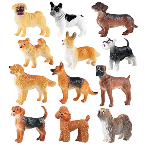 CLISPEED 12 Stück Teiliges Set Mini Hundestatue Realistische Welpenfiguren für Cupcake Dekoration für Geburtstagsfeiern und Bastelprojekte CLISPEED 12 Stück Teiliges Set Mini Hundestatue Realistische Welpenfiguren für Cupcake Dekoration für Geburtstagsfeiern und Bastelprojekte von CLISPEED