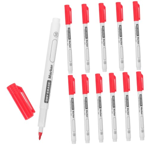 CLISPEED 12 Stück Teiliges Whiteboard Marker Spitze Abwischbare Whiteboard Stifte für Schule und Büro Glattes Schreiben Langlebige von CLISPEED