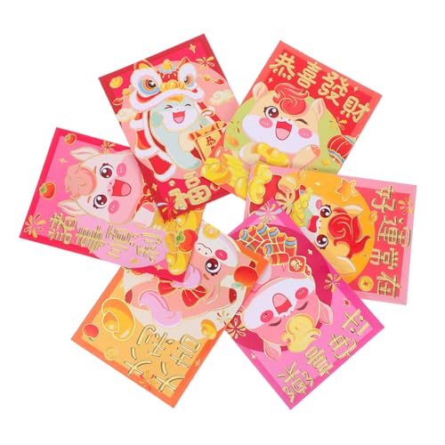 CLISPEED 120 Stück Rote Umschläge Jahr Des Pferdes Cartoon Traditionelle Neujahrsumschläge aus Papier Für Geldgeschenke und Grußkarten Festliche Verpackung Fertig zum Verschenken CLISPEED 120 Stück Rote Umschläge Jahr Des Pferdes Cartoon Traditionelle Neujahrsumschläge aus Papier Für Geldgeschenke und Grußkarten Festliche Verpackung Fertig zum Verschenken von CLISPEED