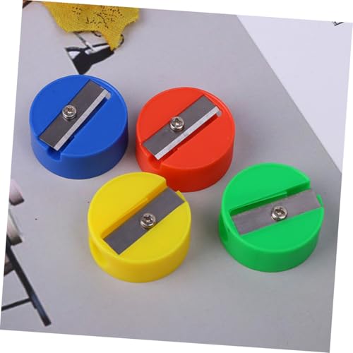 CLISPEED 120 Stück Teiliges Bleistiftspitzer Rund Design Handlicher Langlebiger Anspitzer für Schüler Bunte Farben für Schulbedarf und Geschenkideen Zufällige Farbe Zufällige Farbe von CLISPEED